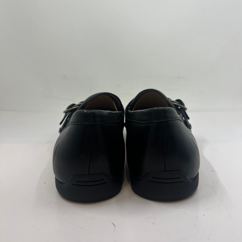 Polo Ralph Lauren Allon Loafers Men's 11D Black Tumbled Leather D-Ring Buckle - Picture 4 of 9